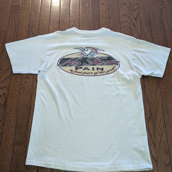 No Fear 'Pain is Just a Part of the Game' Single Stitch T-Shirt Made in USA - Si - Picture 6 of 6